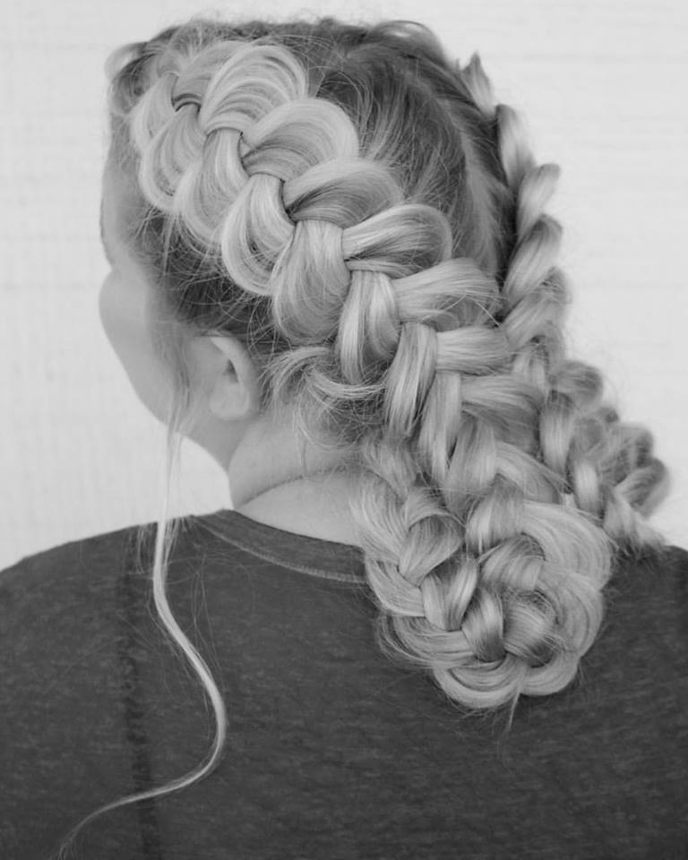 braids stylish hair updo