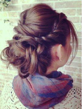 french style hair updo