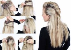 Easy to make step by step hair styling idea