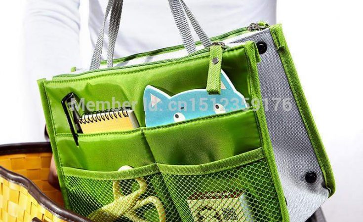 Neat Organization Inside Handbag
